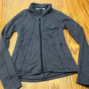 Athleta gray zip up long sleeve size small